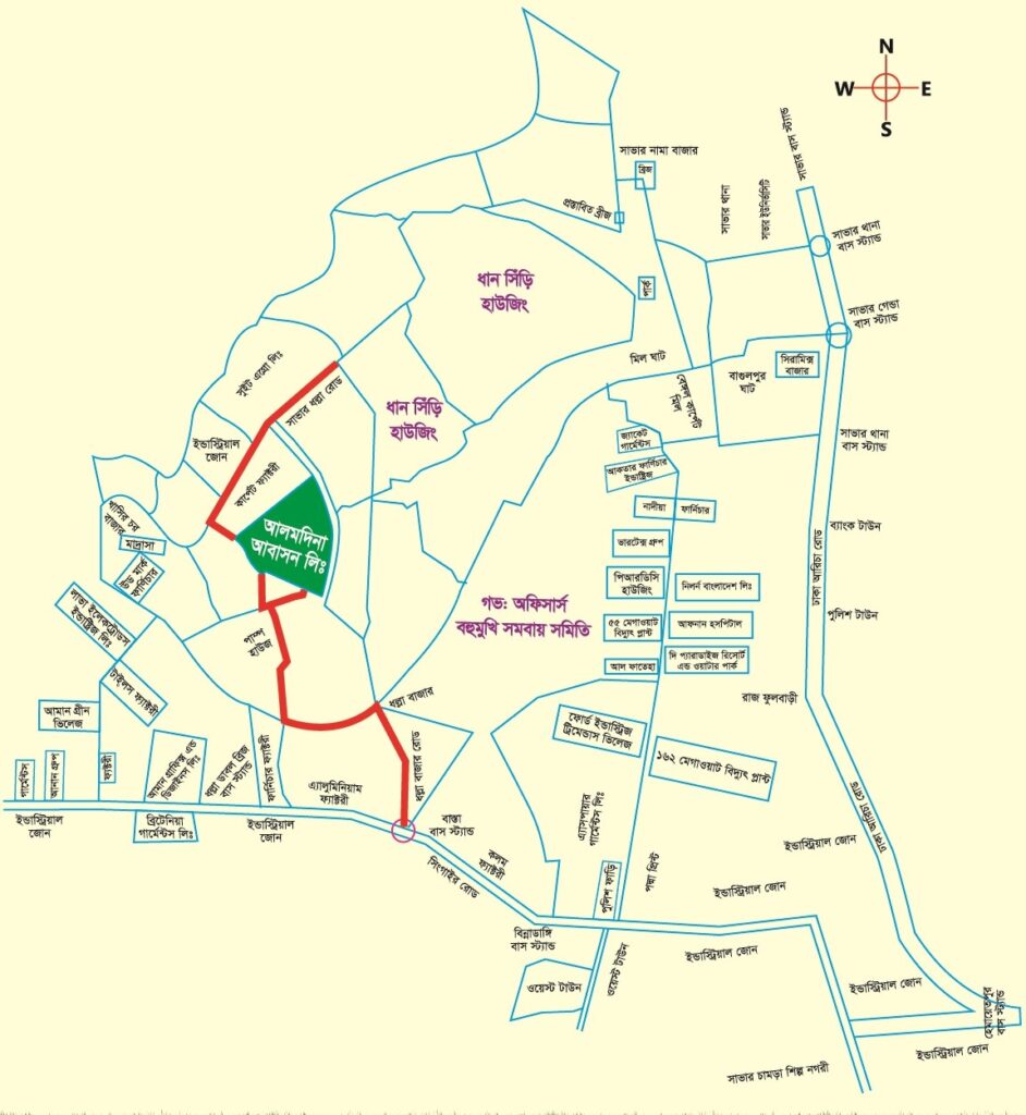 Almadina housing location layout